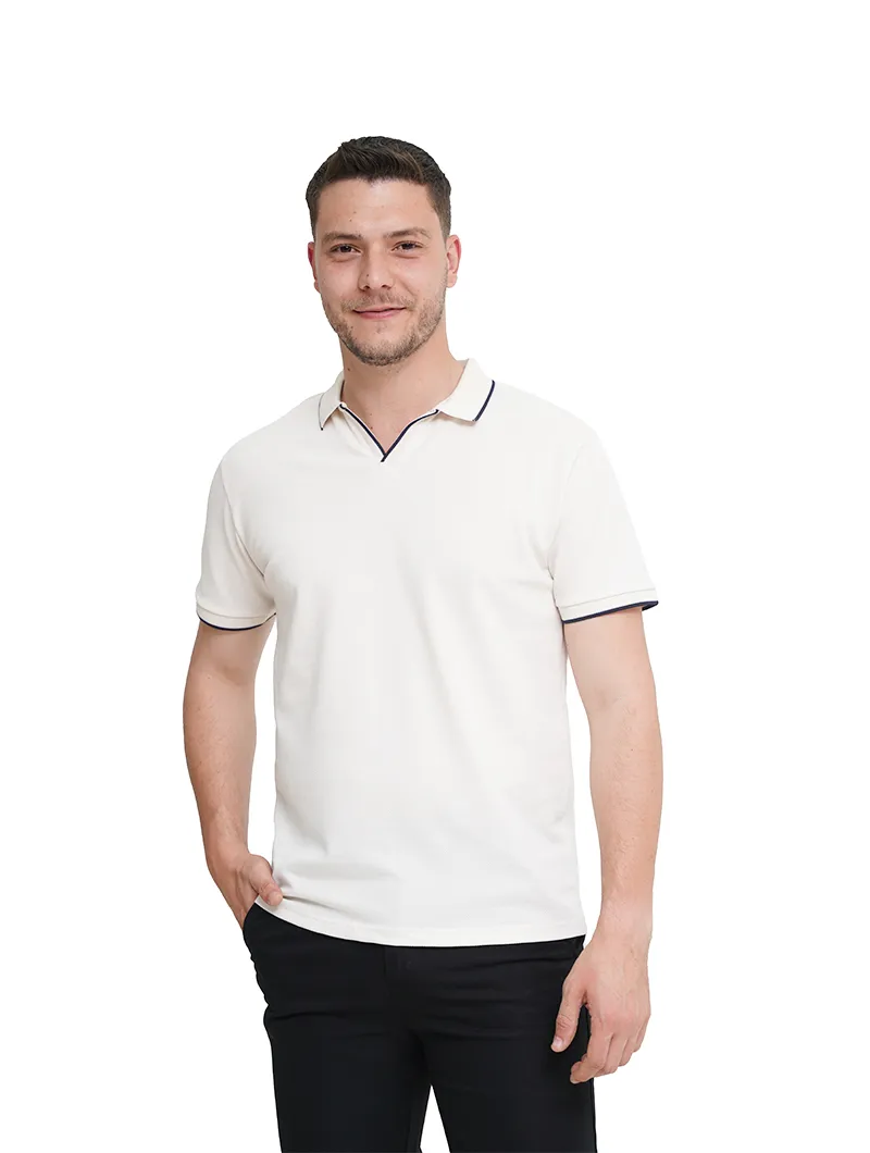 Polo en piqué de coton